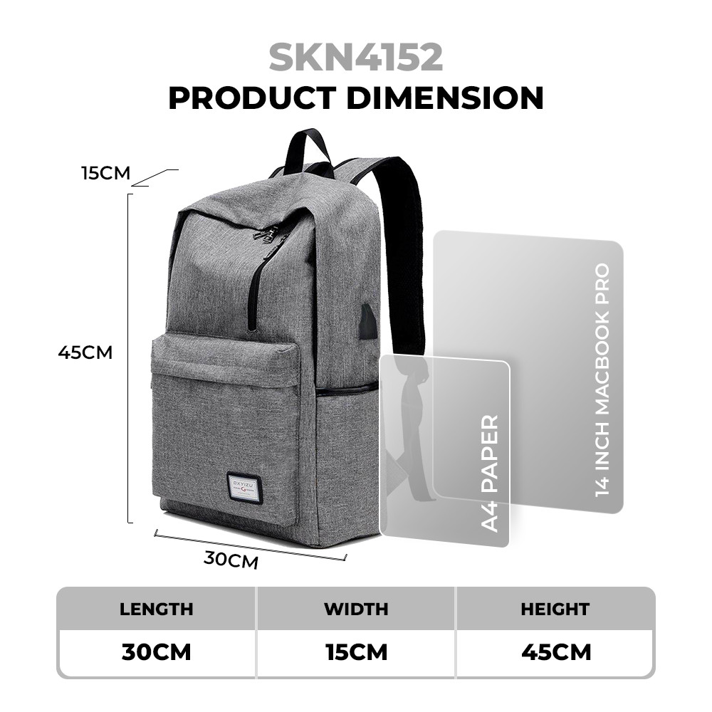 MALLMART Beg Laptop Premium Cacat Zip Saja Premium Backpack Thick ...