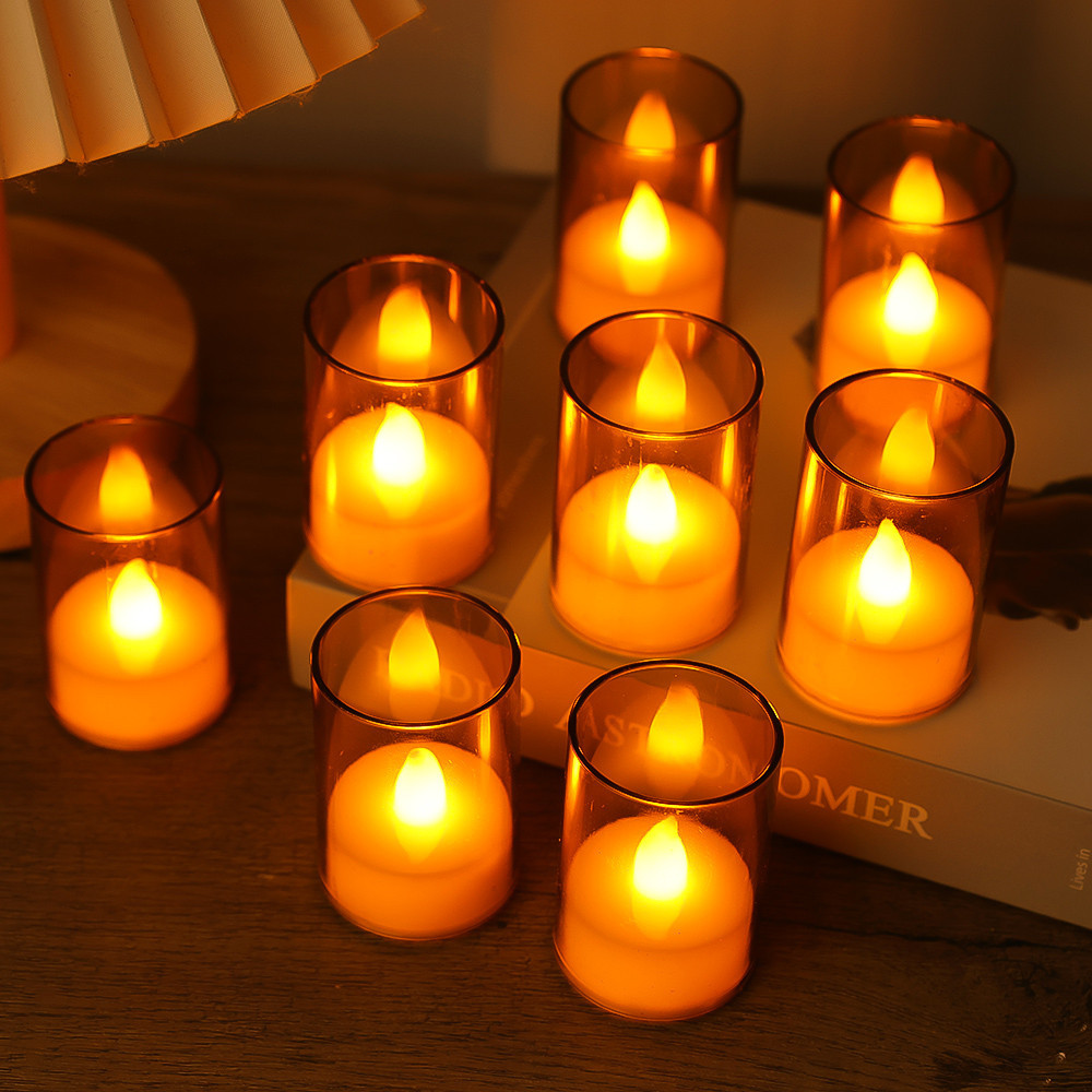 LED Flameless Candle Light Electronic Atmosphere Tea Lights Eye