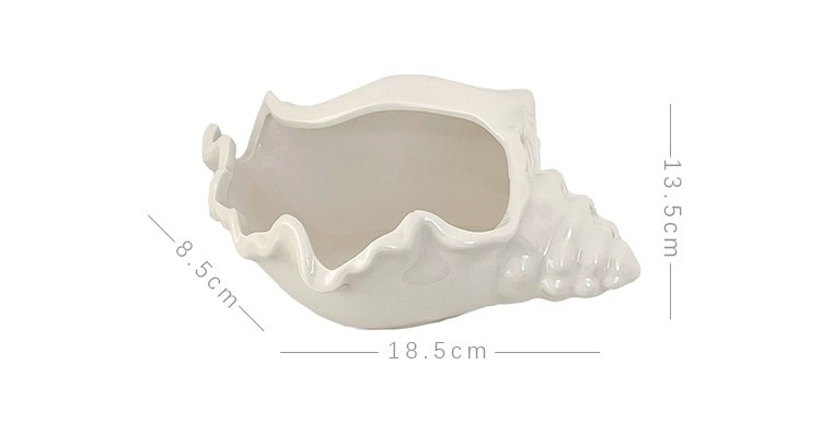 Conch Ceramic Jewelry Display Stand | Shell Key Storage Tray | Ins ...