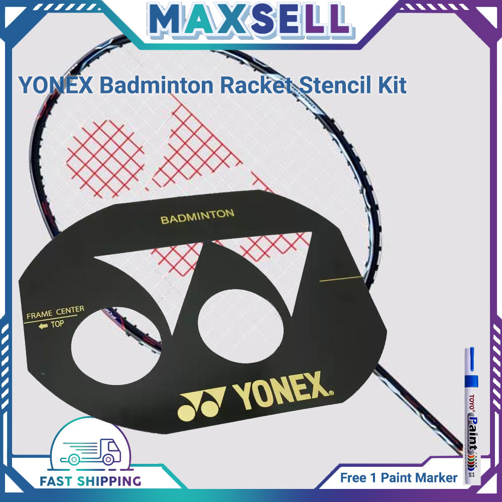 Badminton racket LOGO Card Tennis raket LOGO Mark Stencil Board String ...