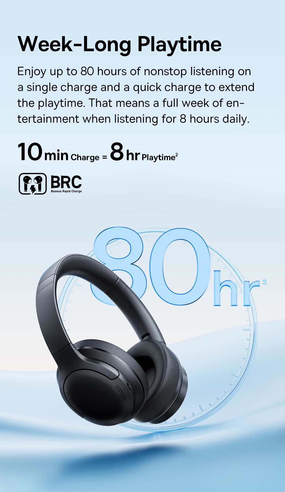 【New Arrivals】Baseus Bass BH1 Lite Wireless Headphones Bluetooth 6.0