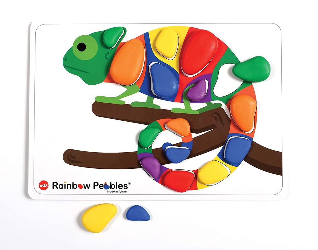 EDX Education Rainbow Pebbles Sorting Stacking Construction Early Math ...