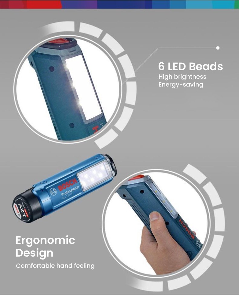 Bosch GLI 120 Lamp Illuminator Carton Solo LED Handheld