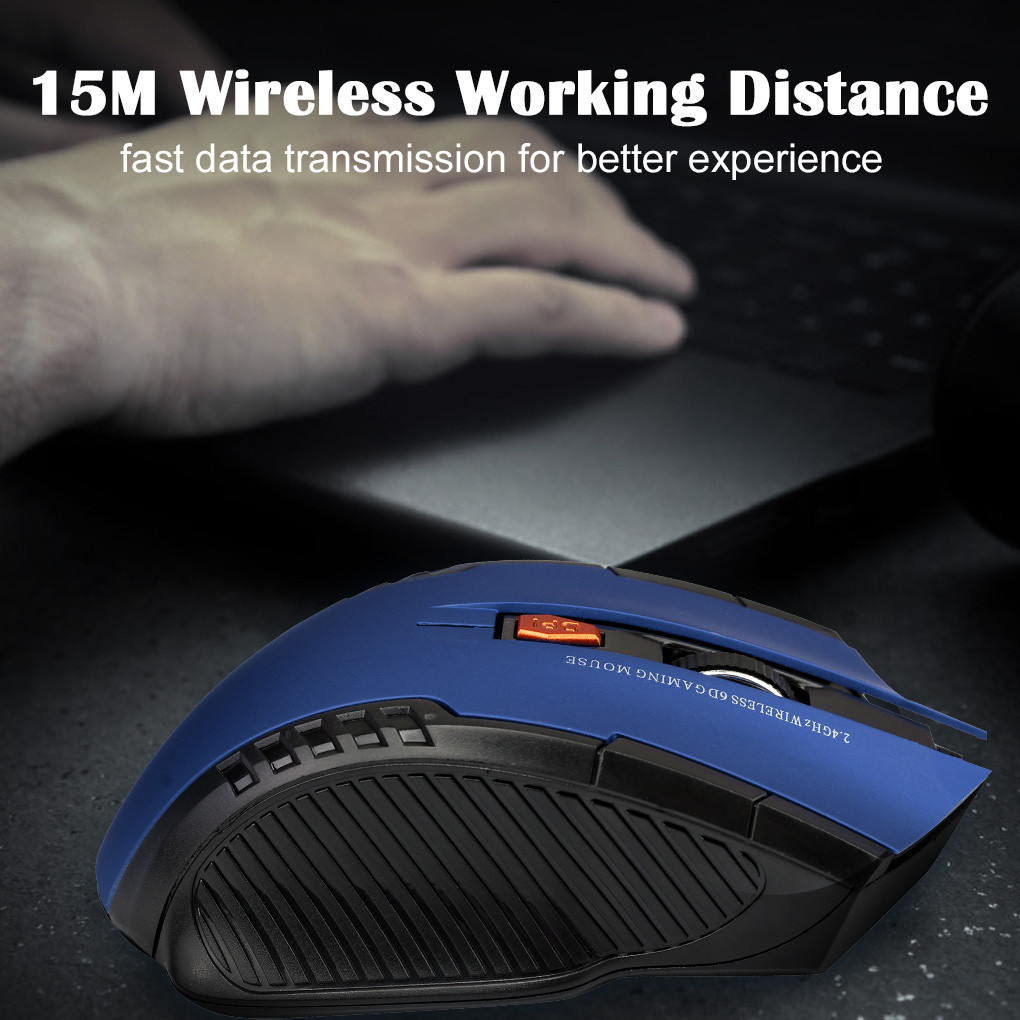 Laptop Mouse Bluetooth Wireless 2.4 Ghz 2000DPI Adjustable Professional ...