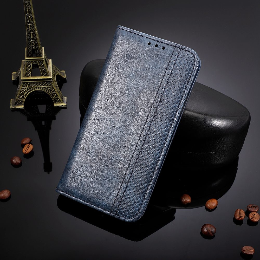 Casing ZTE Blade A75 5G Vintage Flip Cover Business Wallet