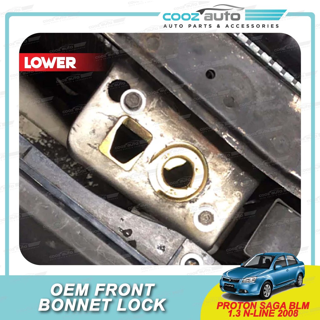 Car Front Bonnet Lock OEM Upper Lower Proton Saga BLM 1.3 N-Line 2008 ...
