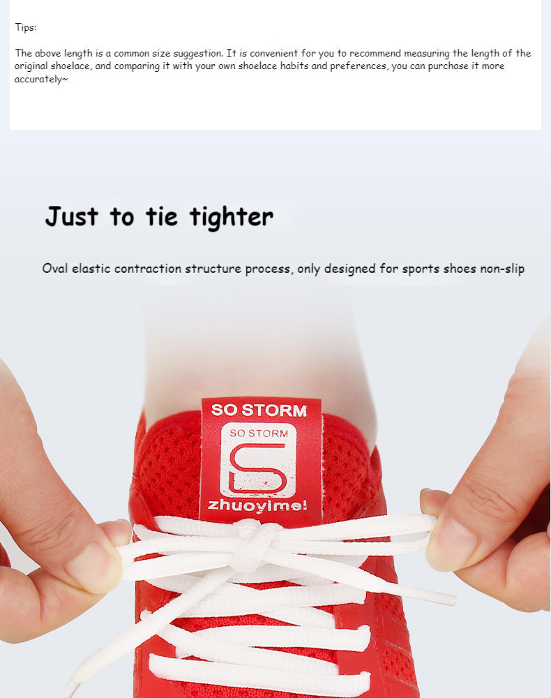 Curated visual reference: Gallery Detail: Oval Shoe Laces Half Round Athletic Shoelaces For Sport Running