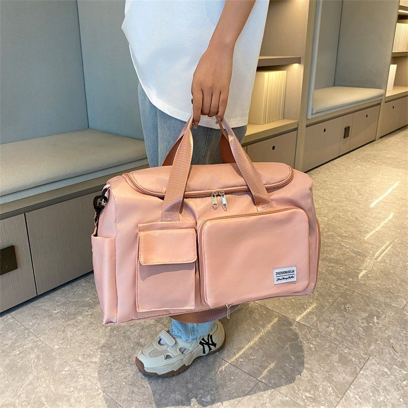 IELGY Foldable Storage Bag Solid Color Travel Bag Large Capacity Dry ...