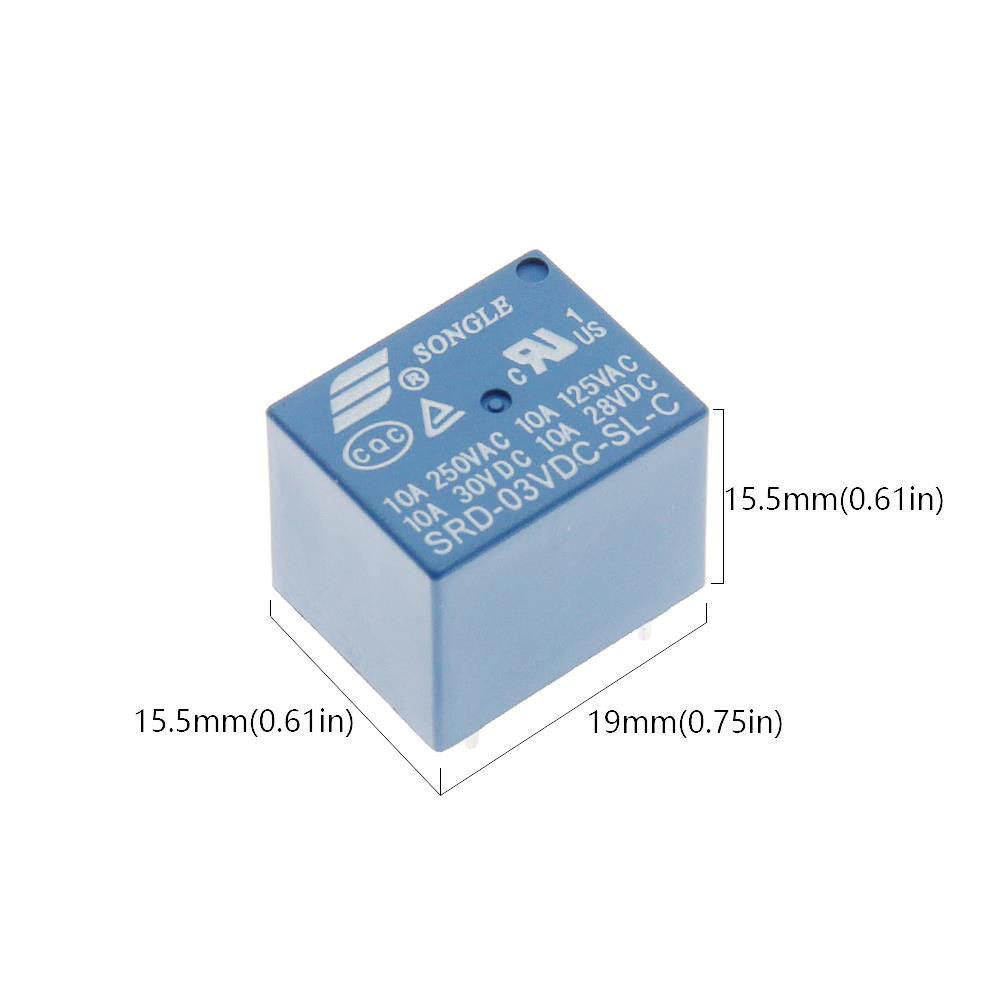 AANAN 5 Stück Relais SRD-Serie – 3V/5V/6V/9V/12V Produktbild-Vorschau 2