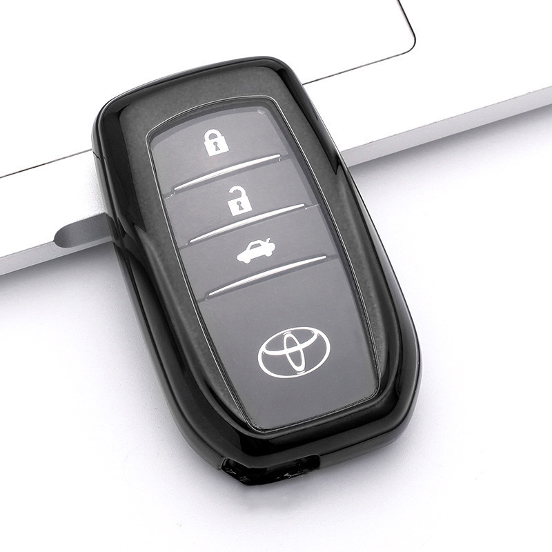 Soft TPU Car Remote Key Case for Toyota Rav4 Crown Hilux Fortuner Camry ...