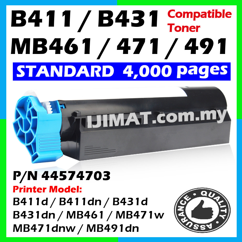 Compatible Oki Toner Cartridge B411d B411dn B411 B431 B431d B431dn MB ...