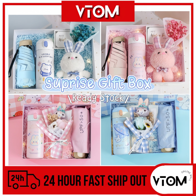 VTOM Surprise Gift Box Birthday For Woman Tumbler Gift Set For Woman ...