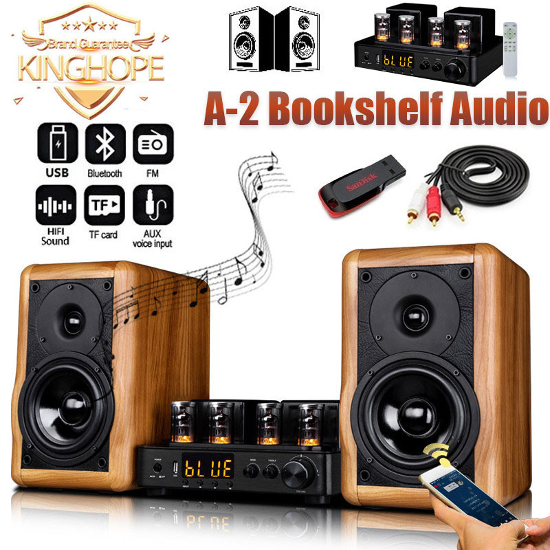 A2 Bookshelf Speaker HIFI Tube Amplifier Power Amplifier TV Speaker