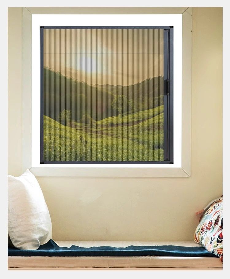 Folding mosquito and insect screen window net self-assembled household ...