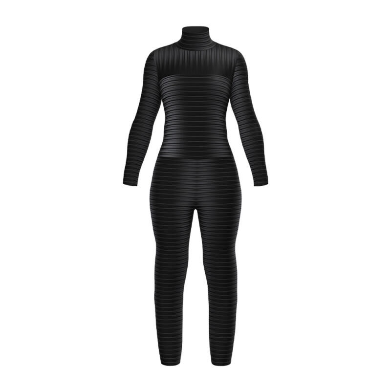 M3GAN Megan 2.0 Cosplay Costume Black Jumpsuit Rose Mesh Combat Suit ...