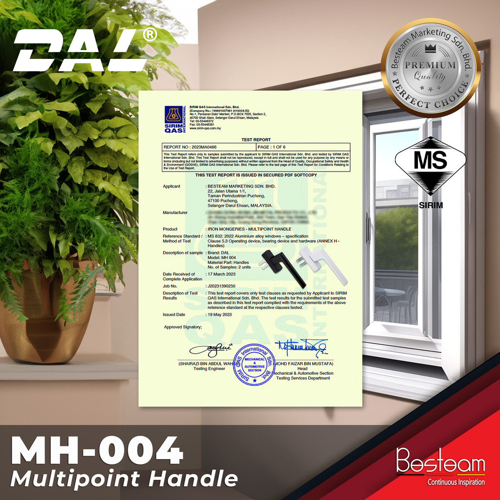 DAL MH-004 Multi Point Handle Euro Handle with Single Accessories ...