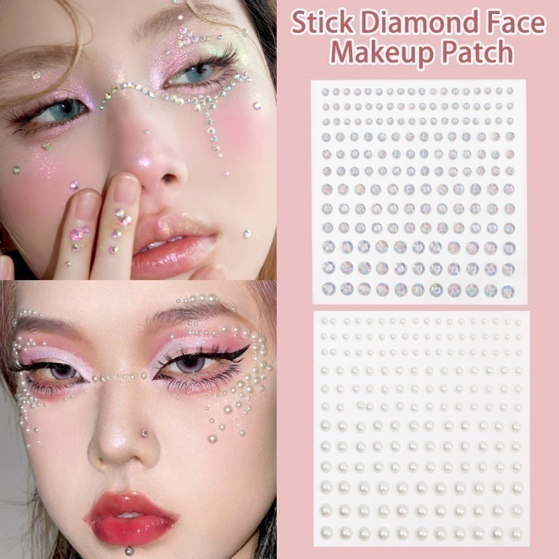For Body, Face, Eyebrow - Teardrop Tear-diamond Pearl Sticker ...