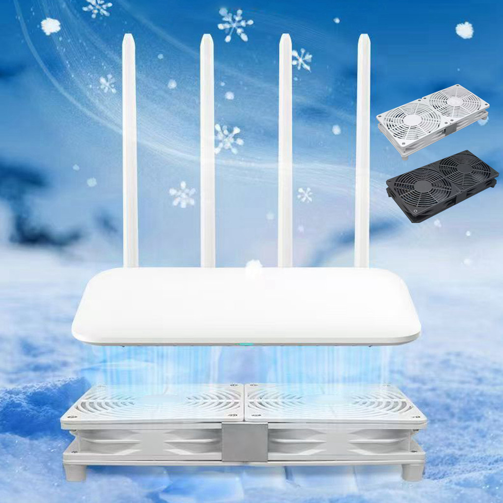 Wifi Modem Cooling Rack Usb Router Fan 1200Rpm Router Cool 120Cm Wire ...