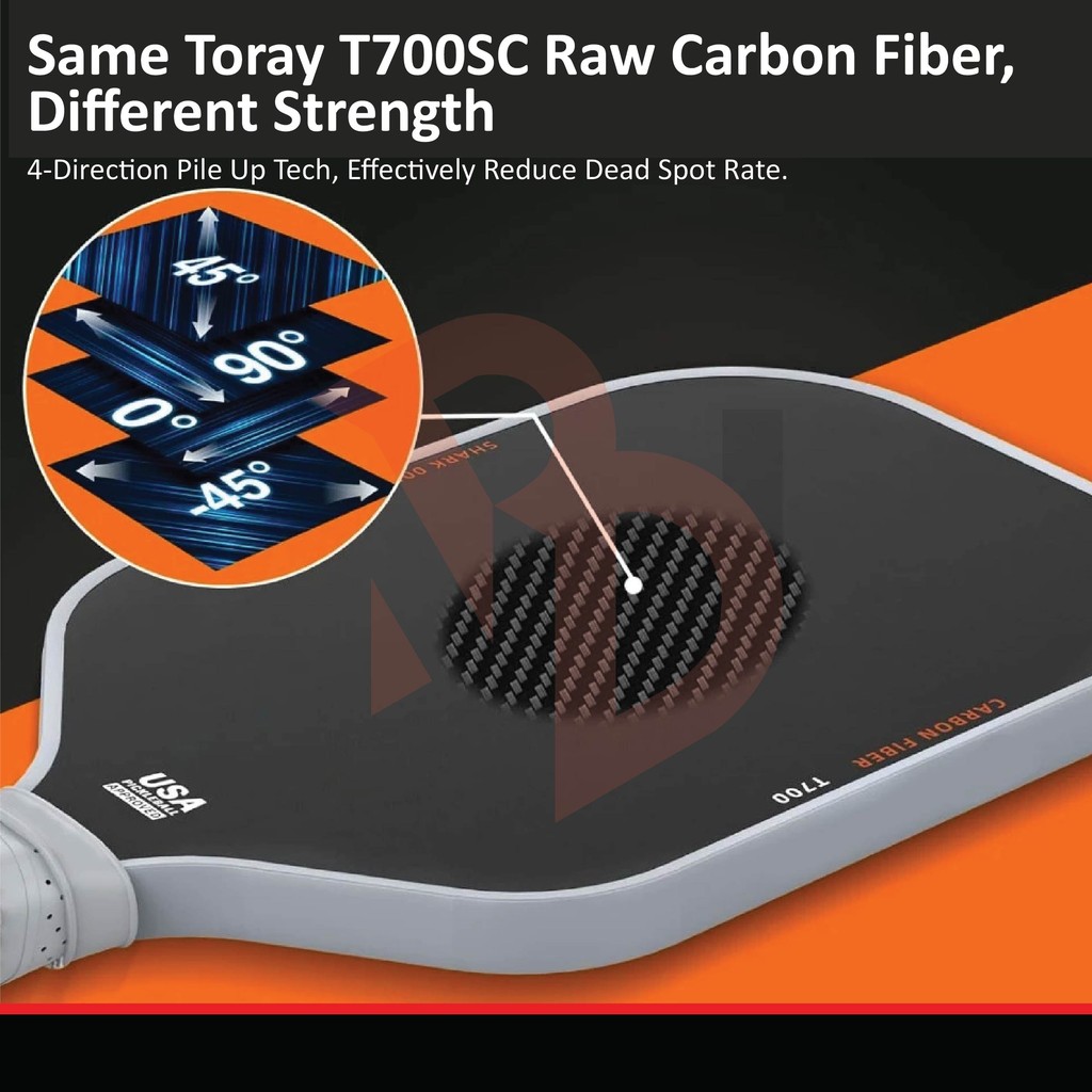 16mm Full Set USA T700 Toray Carbon Fiber Pickleball Paddle Competition ...