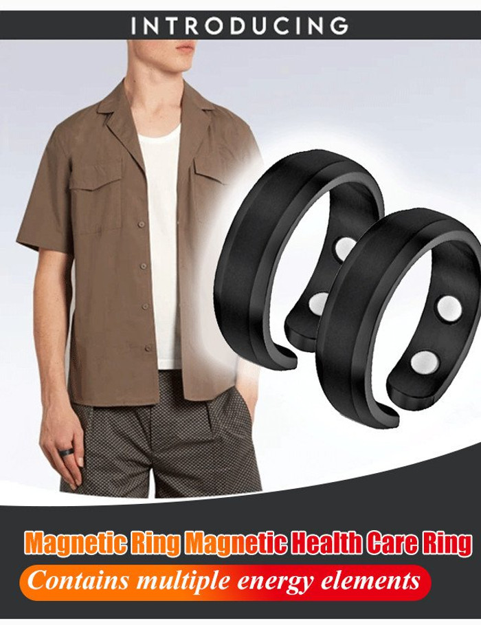 Men‘s Magnetic Therapy Ring Magnetic Health Care Opening Ring for ...