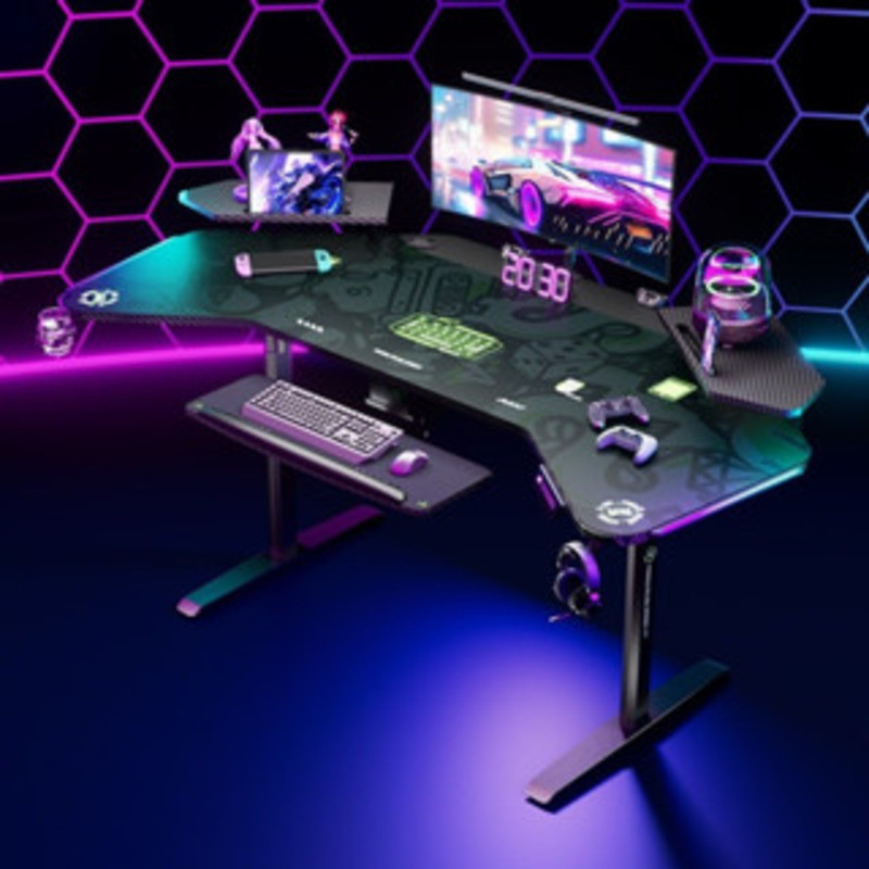 Pin Deng Maxpro Dual Motor Esports Table, Electric Lift Table, Computer ...