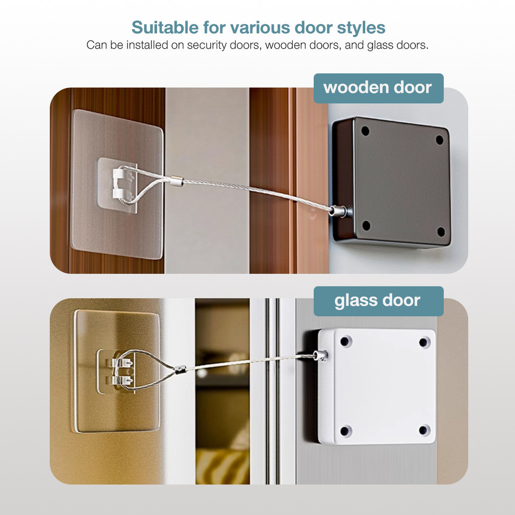 Automatic Door Closer Penutup Pintu Automatik 129MM & 800G Wire Rope ...