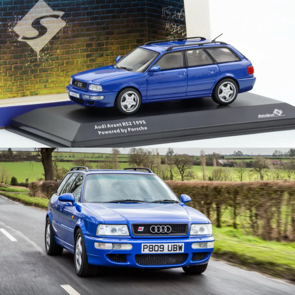 Modèle Réduit Solido Audi A4 RS2 Avant 1995 - 1:43 - Argent Polar - SL4310104