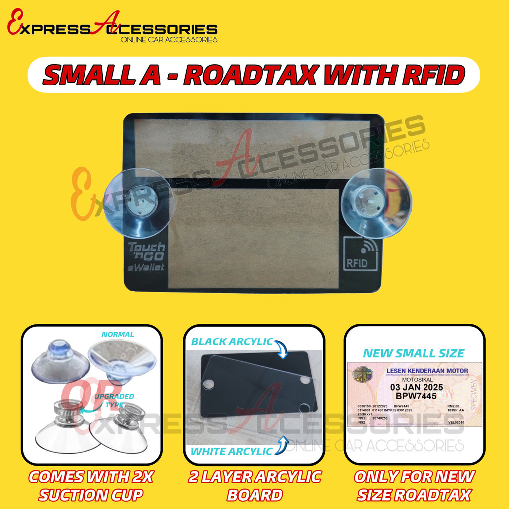 Ready Stock Roadtax Holder Small New Laser Engraving Pemegang Rotek ...