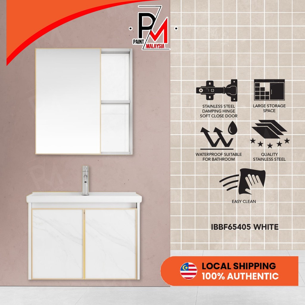 IBORN 4 in 1 Bathroom Furniture Set IBBF65405 (White) 600MM Cabinet ...