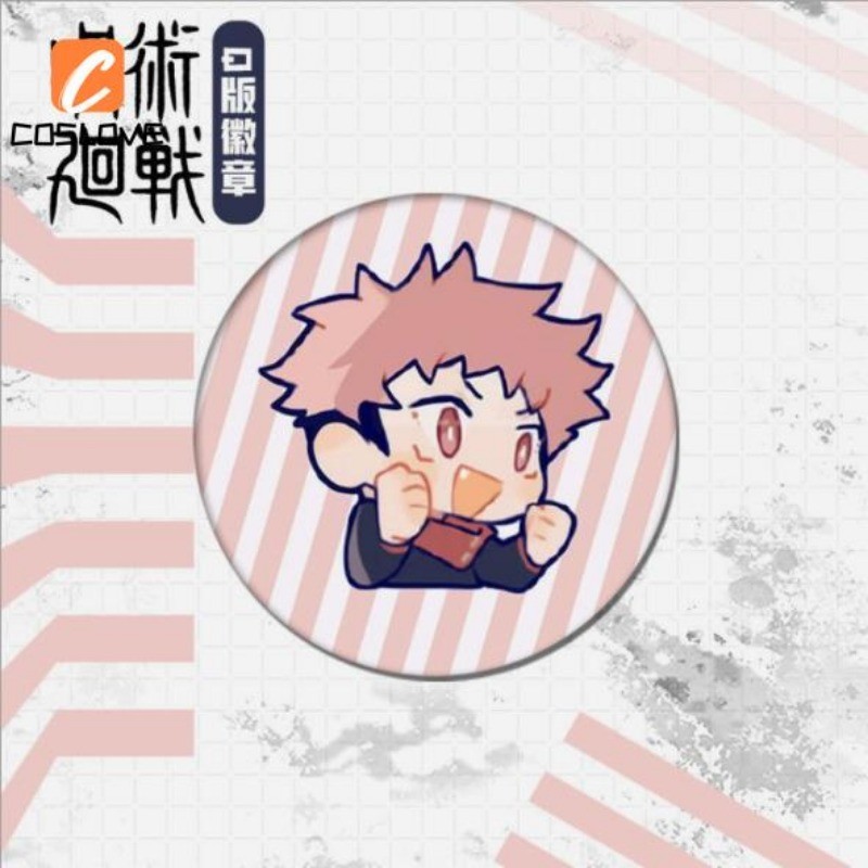 Fan Made Jujutsu Kaisen Badge Itadori Yuji Satoru Gojo Anime Character ...