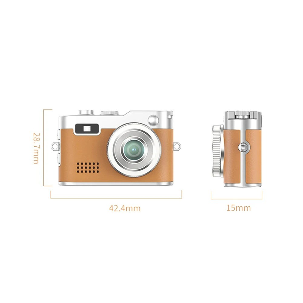 1080P Mini Keychain Camera Retro Digital Camera Portable Compact Mini ...
