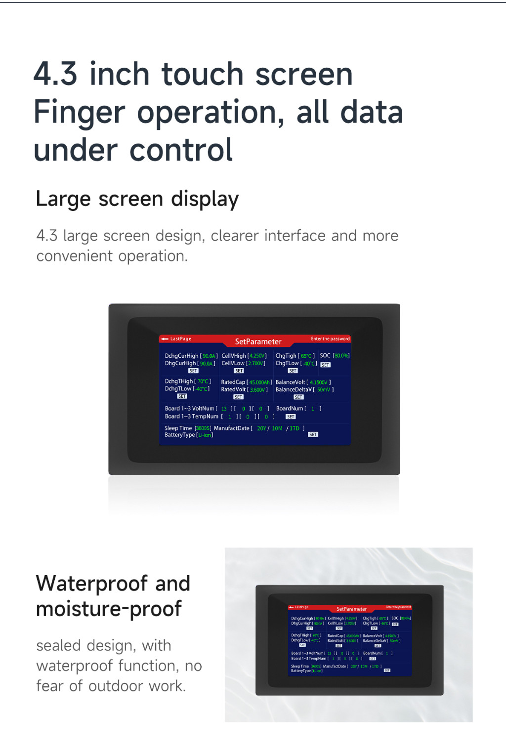 Accessorio Daly Bms DALY BMS 48V 16S 200A Display - BMS Intelligente ...