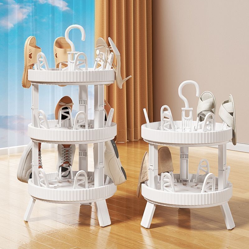 【Ready Stock】Floor-standing Hanging Shoe Rack Foldable Balcony Shoe ...