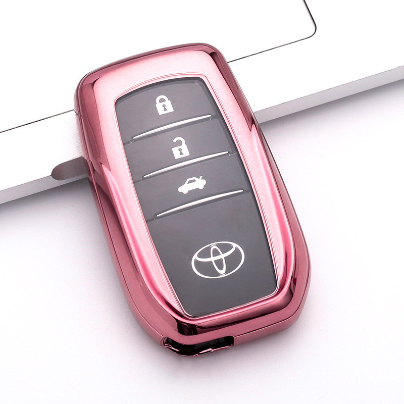 Soft TPU Car Remote Key Case for Toyota Rav4 Crown Hilux Fortuner Camry ...
