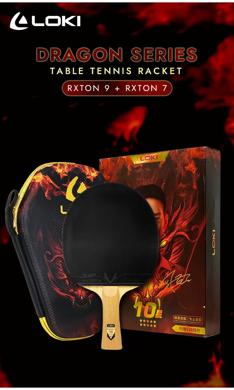 LOKI DRAGON Series Table Tennis Racket Professional Offensive Ping Pong ...