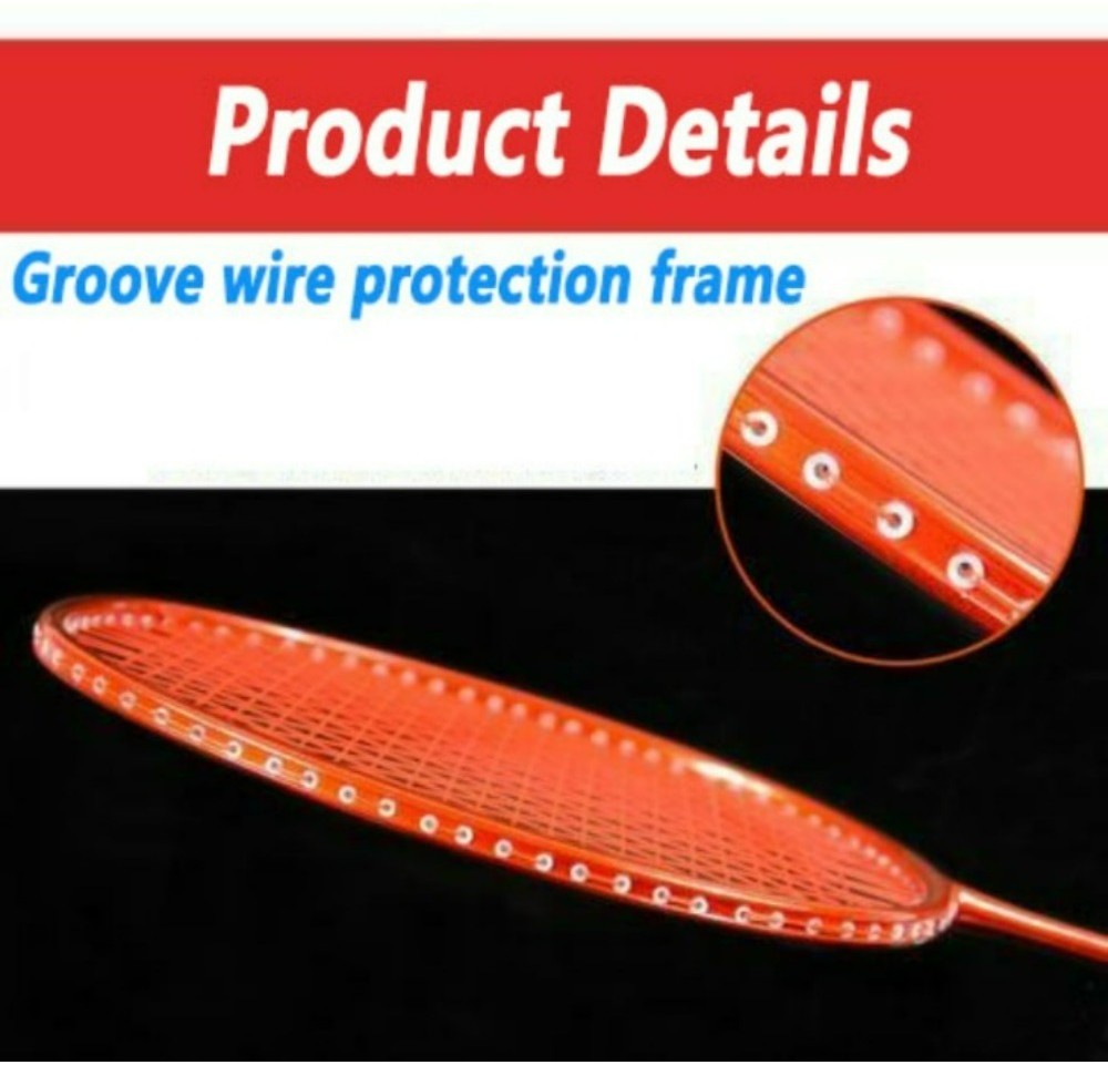Authentic Beginner Badminton Racket, Double Racket, Carbon Fiber Iron ...