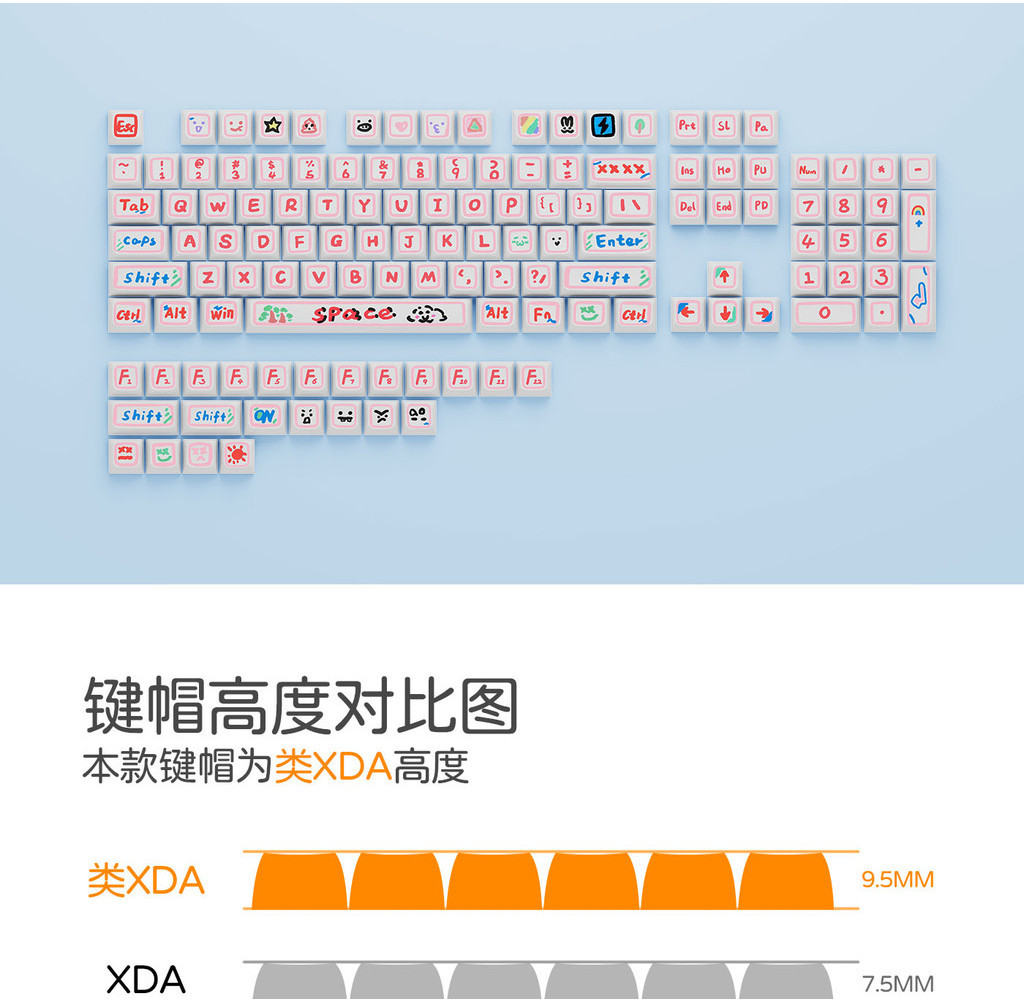 RK Royal Kludge XDA-125 136 Keycap Keyboard All Rk Keyboards | Shopee ...