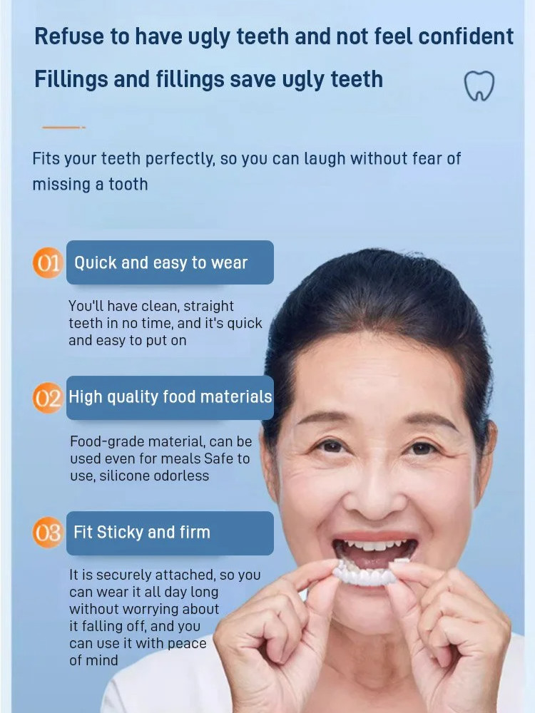 Temporary Fillings Dentures SnapOn Adjustable Denture Kit | Shopee Malaysia