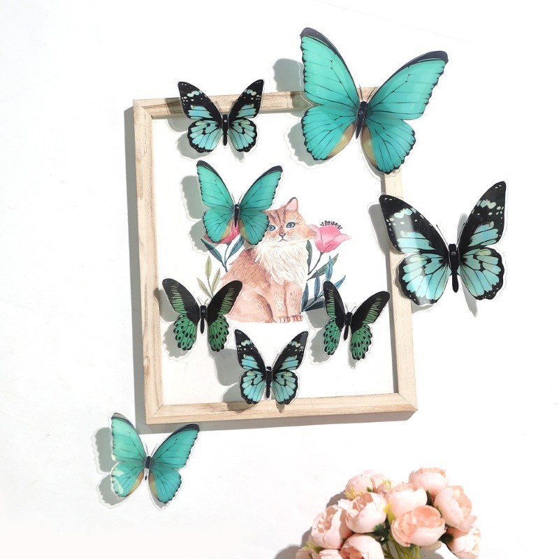 32PCS Butterfly Wall Stickers With Box Christmas Gift Tree Decoration