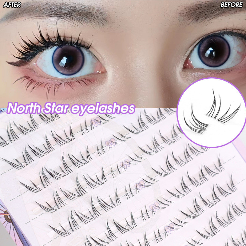 10Rows/Box Natural False Lower Eyelashes - Thick Comic Lower Lashes ...