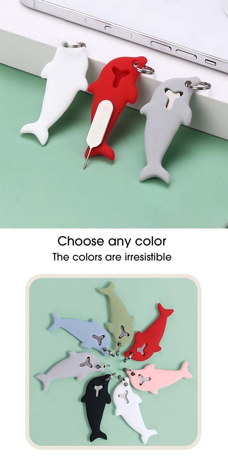 2 IN 1 SIM Card Removal Needle with Protector - Colorful Smiley Tray ...