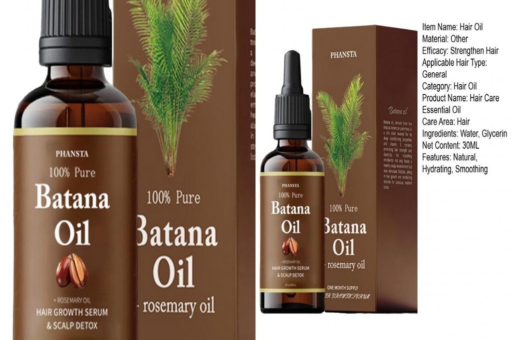 Han_ Plants Extract Hair Oil Hydrating Hair Oil 30ml Batana Rosemary ...