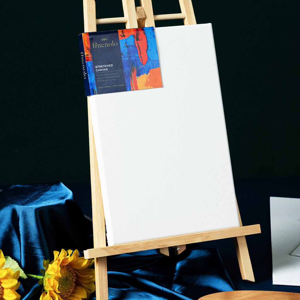 Deli Finenolo Stretched Cotton Canvas Cotton Board Frame Kanvas Lukisan ...