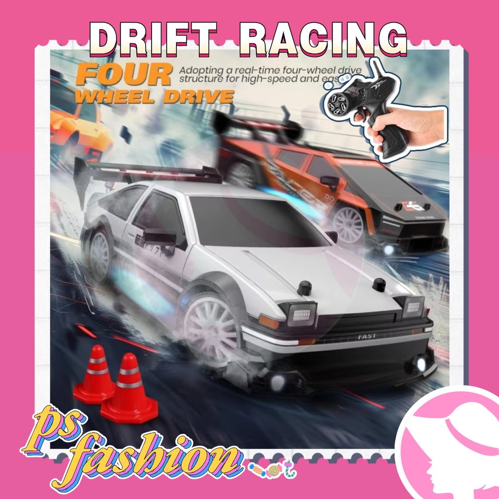 Remote Control Car RC Drift 2.4GHz 1:24 Scale 4WD 20KM/H High Speed ...