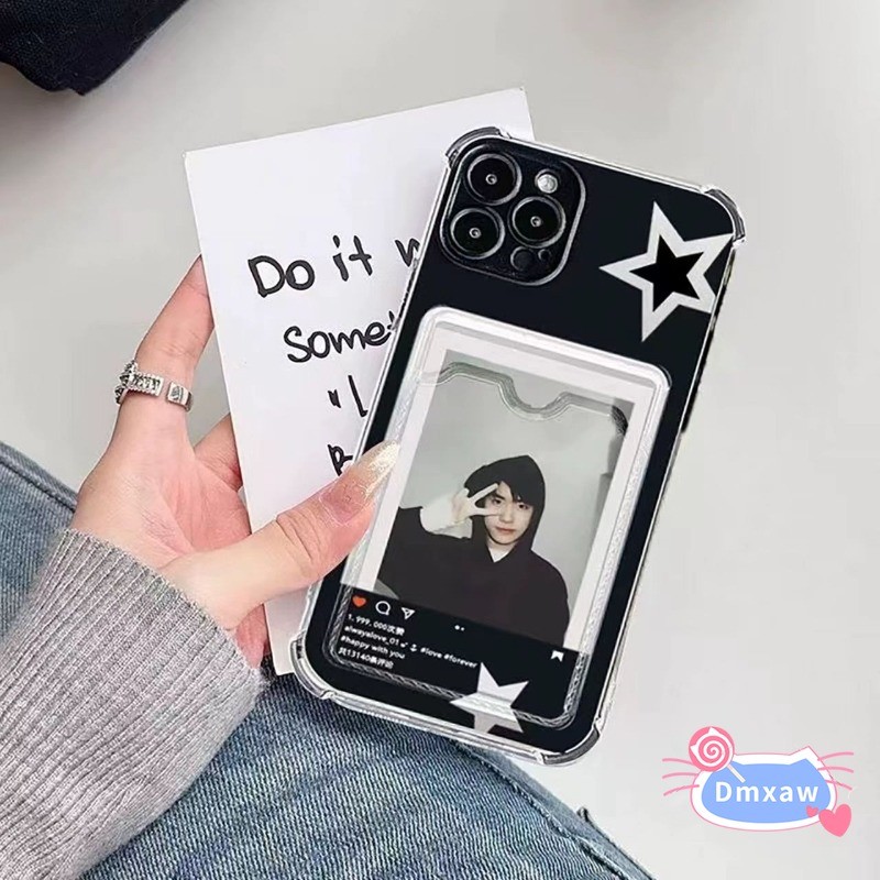Ins Style Star Card Holder Phone Case For OPPO A3 Pro A3X A60 A40 A79 ...