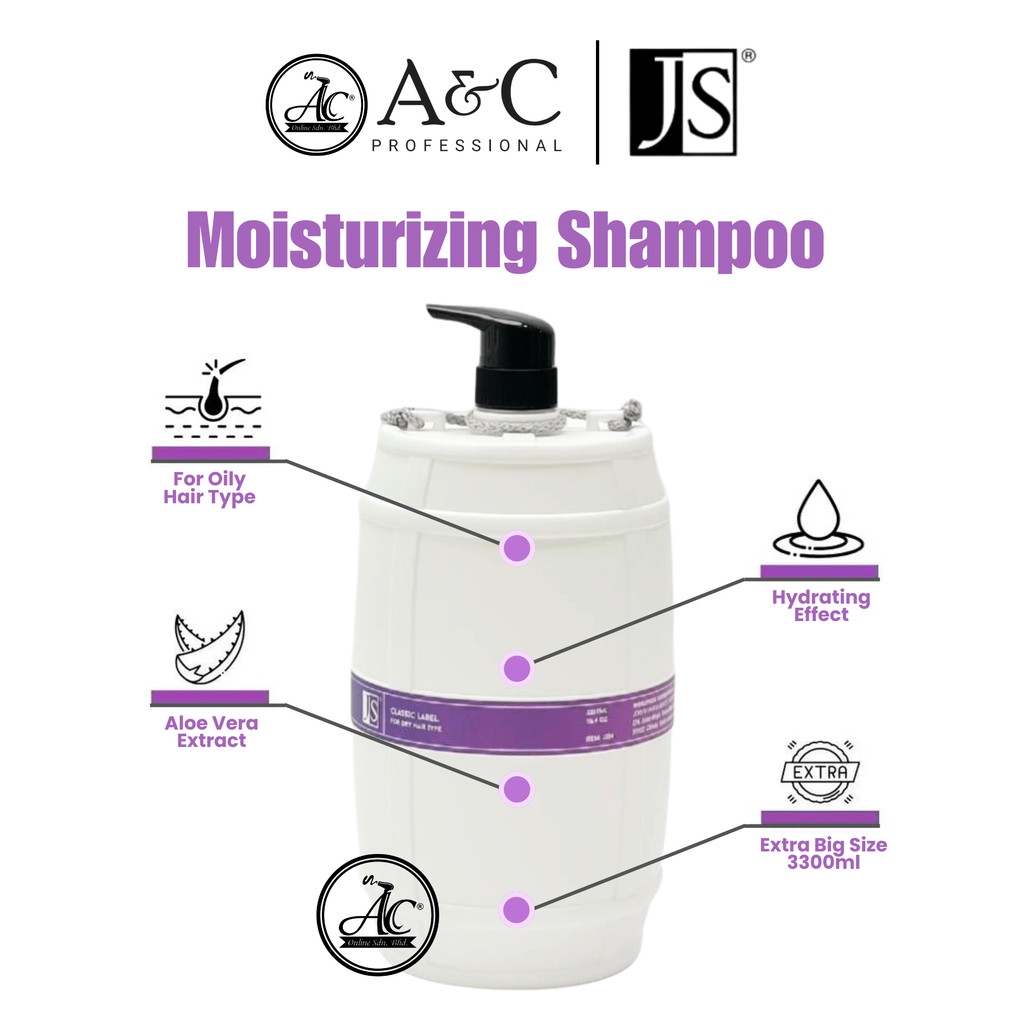 JS Classic Label Gallon Shampoo / Conditioner 3300ml J303/J304/J305 ...