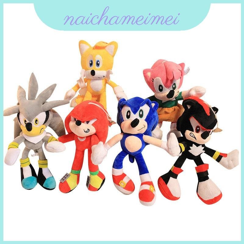 Soft And Huggable 28cm Sonic The Hedgehog Shadow Amy Rose Knuckle Plush ...