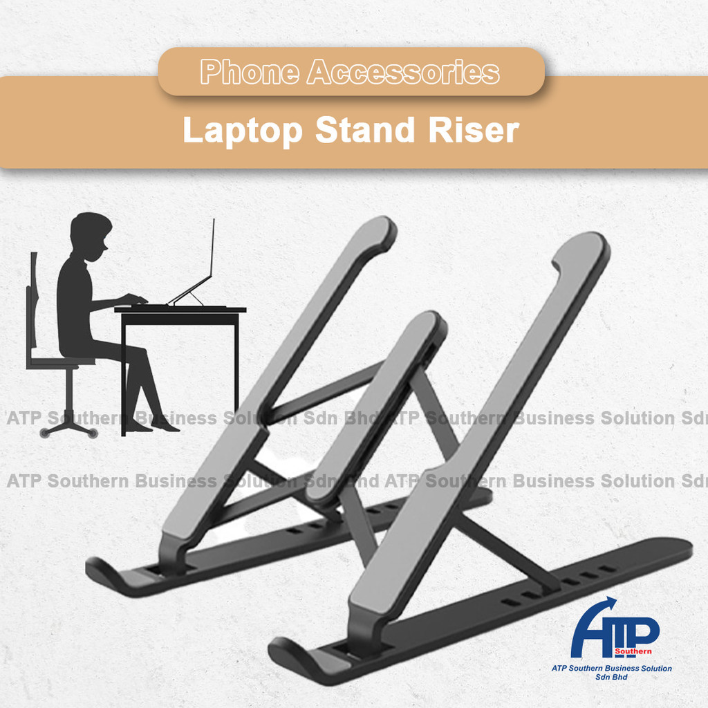 Stackable 6 Level Adjustable Foldable Laptop Stand Height Bracket Non ...