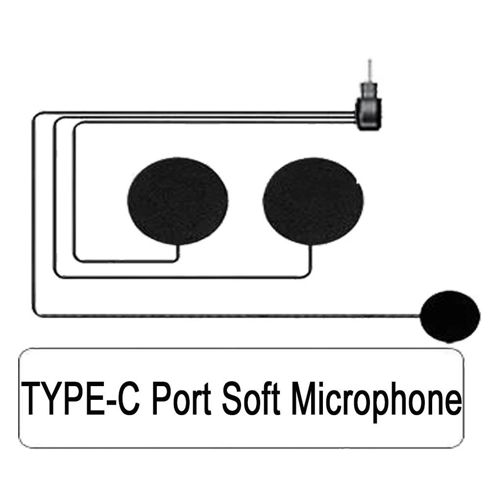 Motorcycle Helmet Bluetooth Headset Intercom Microphone Universal ...