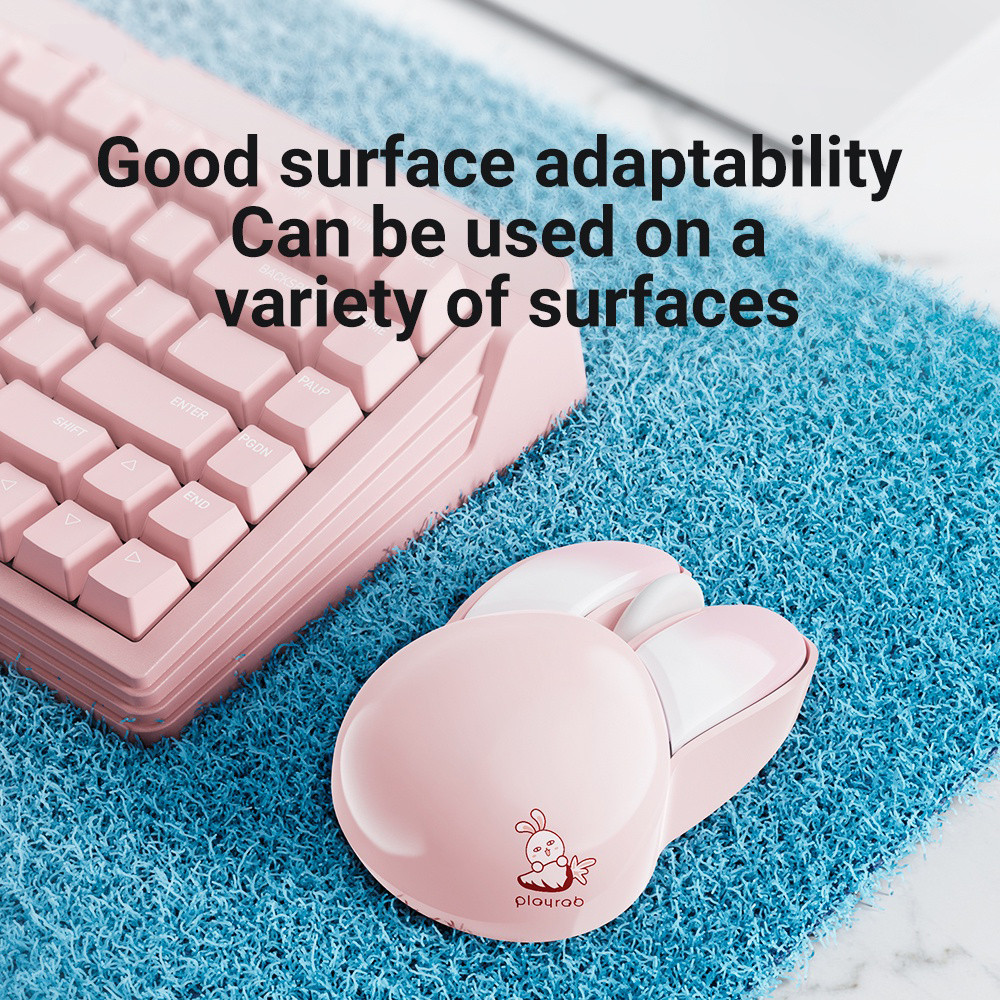 2.4G Cute Rabbit Wireless Mouse Bluetooth Mouse Ultra thin Mice Battery ...